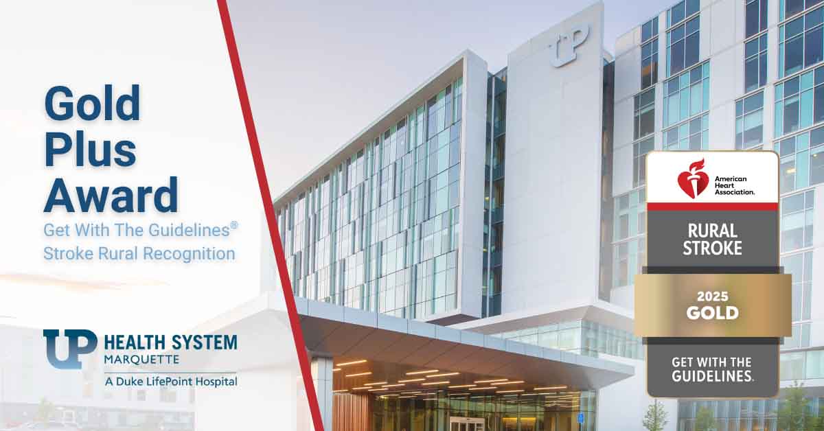UP Health System – Marquette earns national Gold Award for advancing stroke care in the Upper Peninsula