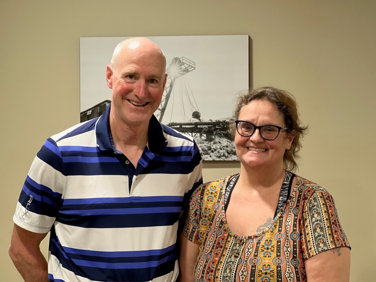 Patient Joset with husband