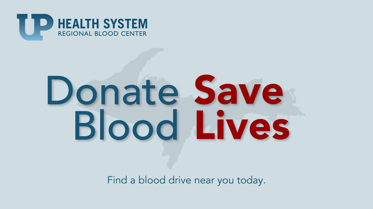 Donate blood, save lives.
