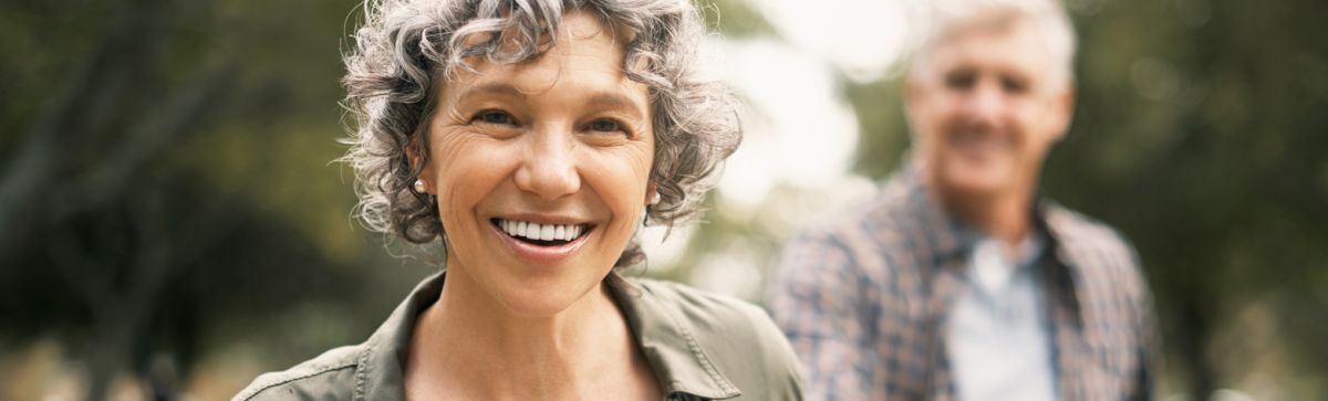 woman smiling